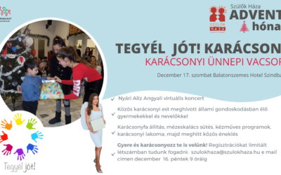 Szeretettel várunk a TegyélJót! Karácsonyi Ünnepségünkön