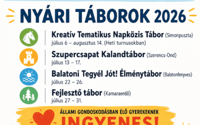 Itt a vakáció – Szülők Háza nyári táborok 2026